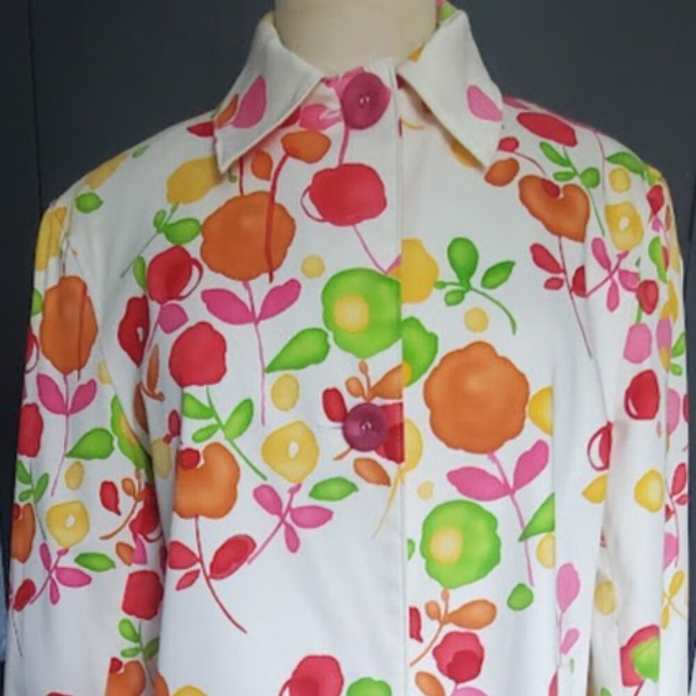 Vintage Harve Bernard Floral Jacket Size M